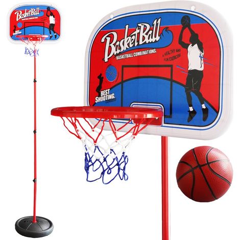 Juego de baloncesto, canasta + balón 118 cm (1/5)