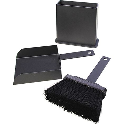 Set Paletta e Scopino per Pellet in Ferro con Contenitore Belfer 790 Antracite