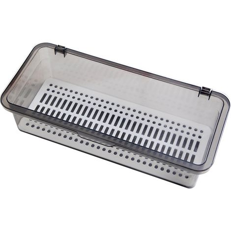 Essstäbchenbox, Staubschutzhülle, Wasserablauf, Küchenbesteck aus Kunststoff, Aufbewahrungsbehälter für Zuhause. (1/5)