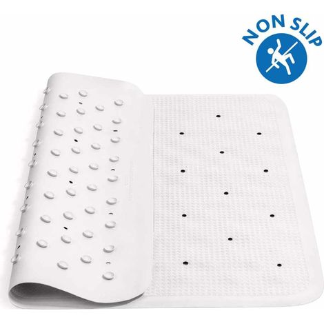 Tapis De Douche Anti-Dérapant - 55 x 55 cm - 145 Ventouses - Trous Noirs D’Évacuation - Résistant À La Moisissure - Lot De 1