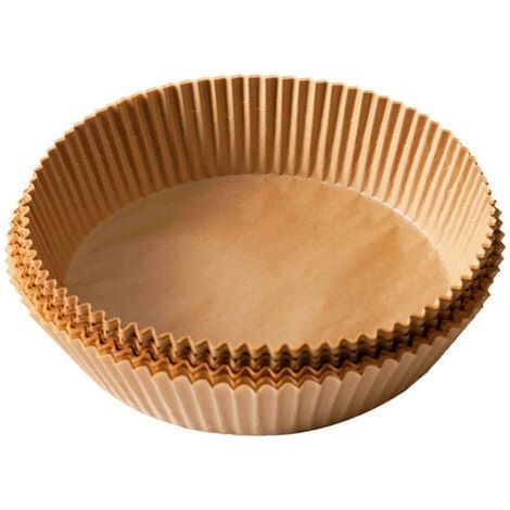 Papier sulfurisé pour friteuse à air chaud, 100 feuilles de 20 cm, antiadhésif, jetable, pour friteuse à air chaud de 3 à 5 L (1/4)
