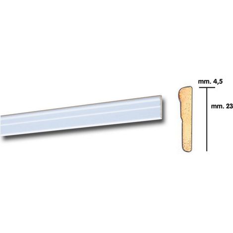 Cornice x parati 4,5x23 bianco h.200  barocco - 25 pz (1/2)
