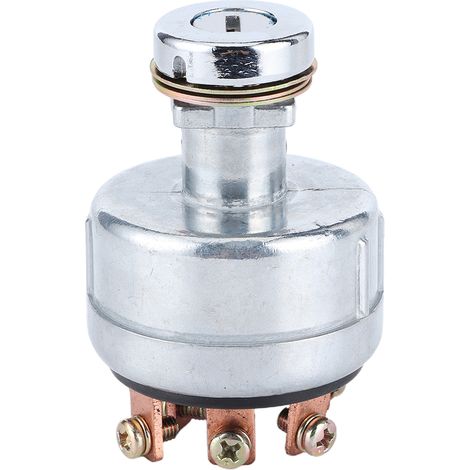 Contacteur de démarrage 6 bornes avec fils, clé de contact pour tracteur tondeuse, compatible Kobelco SK200-3, SK200-5, SK120-5, 2 clés incluses, interrupteur d'allumage robuste. (1/5)