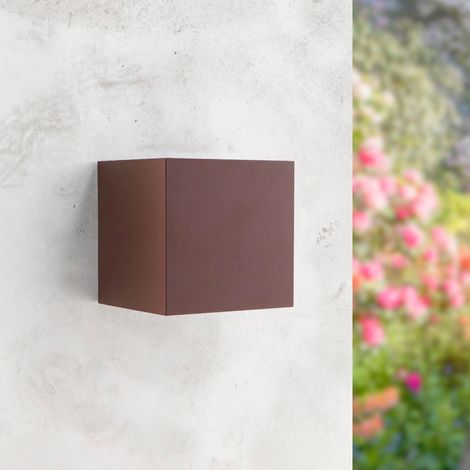IluminaShop - Aplique de Pared LED Rust Cube 6W IP54 3000+4000+6000 (1/4)