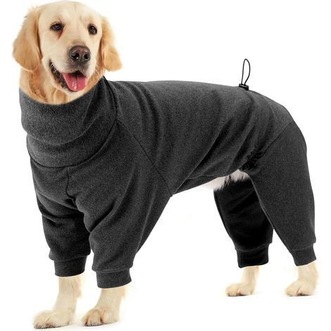 Cappotto per cani a quattro zampe, giacca in pile per cani, maglione antivento, abbigliamento per cani, cappotti invernali per cani di piccola taglia, per interni ed esterni, taglia XL (1/5)