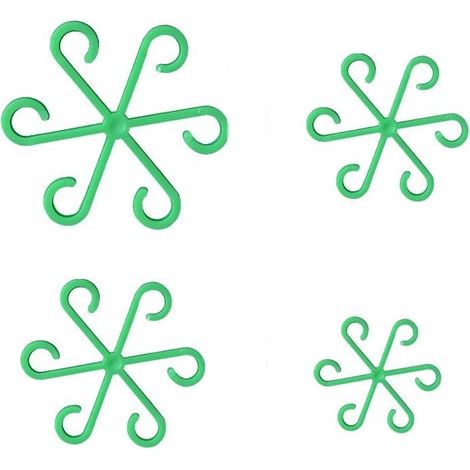 Juego de 8 soportes para plantas，4 tamaños，Estacas para plantas de interior，Soporte y ayuda para trepar para Monstera，Soportes para macetas (1/5)