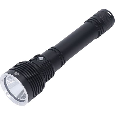 Lampe torche LED étanche pour plongée sous-marine, 6 modes d'éclairage, aluminium résistant, idéale pour photo subaquatique (sans batterie, commande : D170). (1/5)