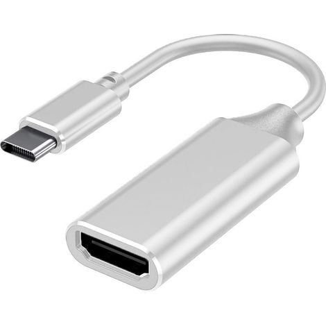 Adaptateur USB-C vers HDMI - 4K 30 Hz - Compatible Thunderbolt 3 - Pour Ordinateur Portable Smartphone Tablette - 1 Pièce (1/5)