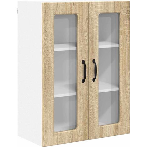 Meuble mural de cuisine，Armoire de cuisine avec porte Chêne Sonoma 60 x 31 x 80 cm CFW81821 (1/5)