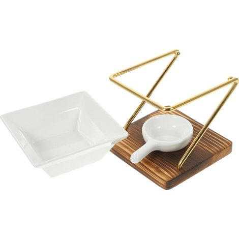 Bougeoir pour Chambre en céramique avec brûleur à Cire Fondue, Design délicat, résistant Chaleur, idéal pour Espace de Travail et détente (1/5)