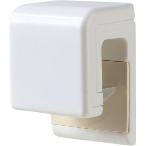 Porte-tube de dentifrice/pince - Pince en caoutchouc antidérapante intégrée - Support multifonctionnel auto-adhésif - Convient aux tubes de dentifrice/nettoyants pour le visage (lot de 2) (1/3)
