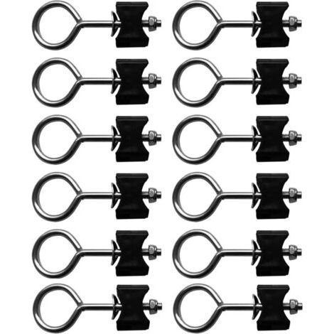 BUNTHAUS Lntyq 12 Pièces Vis pour Trampoline, Accessoires pour Trampoline Vis, Vis de Rechange pour Trampolines, Outil de Stabilité Trampoline, Set de Vis Trampoline pour Enfants, Vis pour Piquets Tra (1/5)