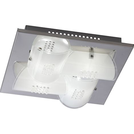 Italux Daze Plafonnier moderne semi-encastré à 4 ampoules, G9