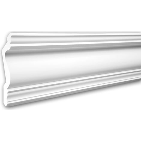 Cornice Moulding 150134F Profhome Flexible Moulding Coving Cornice Crown Moulding Neo-Classicism style white 2 m