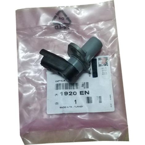 The crankshaft position sensor 9640627780 1920EN is intended for Peugeot 307, 308, 408, 508 and C5 models. It is an electromagnetic induction sensor that detects the speed and position of the cranksha (1/3)