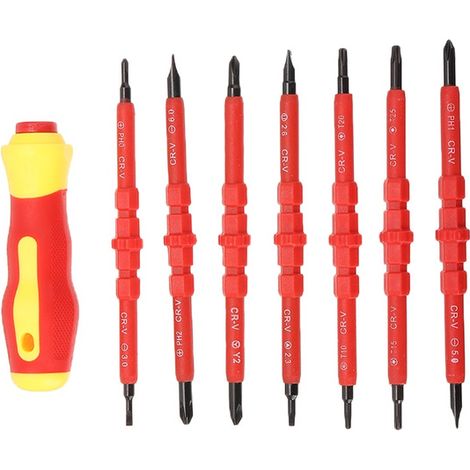 Set di 8 testine magnetiche per lavori elettrici isolati (1/5)