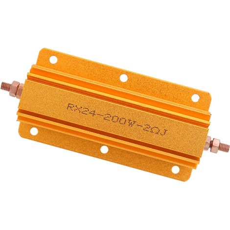 Résistance haute puissance RX24 Professional 200 W 2 Ω, boîtier en aluminium, alimentation électrique industrielle (1/5)