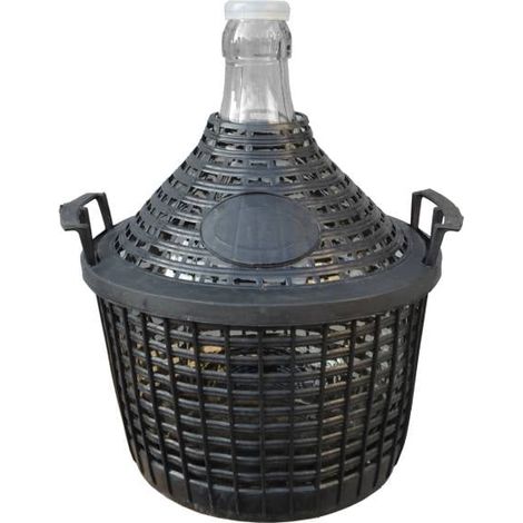 Vina Weinballon 5 L im Schutzkorb Wein- und Obstverarbeitung
