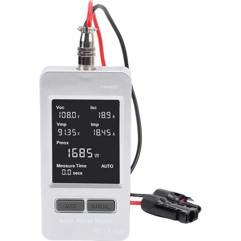 Testeur de panneau solaire 5-800W 20-120V 0-35A multimètre module photovoltaïque MPPT auto manuel (1/5)
