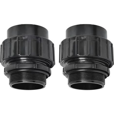 Universeller Steckverbinder für Hayward-Sandpumpenschläuche. PVC-Schlauchadapter für Durchmesser 1,5" bis 2". Schnellkupplungs-Dichtungsverschraubung (2er-Pack). (1/5)