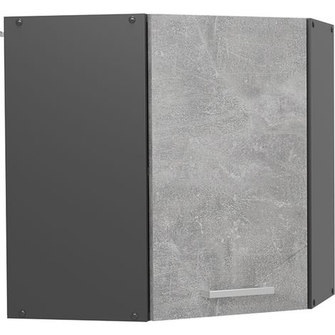 Mobile angolare da cucina R-Line, Calcestruzzo, 57 cm, Vicco
