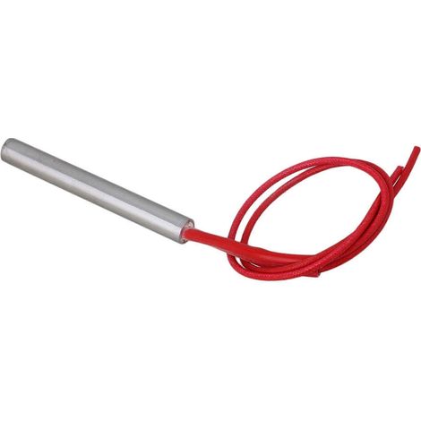 2025 20 x Élément chauffant cylindrique à une tête pour moule, double ligne rouge, 9,5 x 80 mm