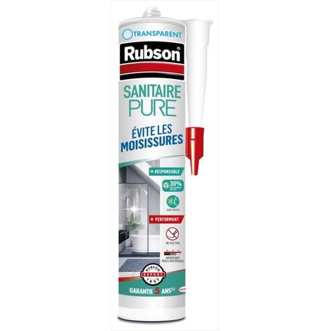 RUBSON pure Sanitär-Küchen- und Badezimmer-Dichtmasse transparent 280ml RUBSON