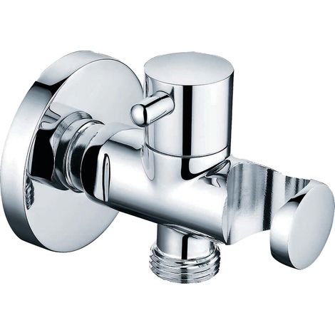 Presa acqua tonda con supporto e chiusura MM1/2"