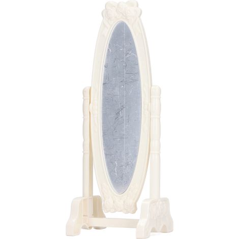 Miroir sur pied pour maison de poupée à l'échelle 1:12, miroir miniature sur pied, décoration pour maison de poupée, accessoire de jouet. (1/5)