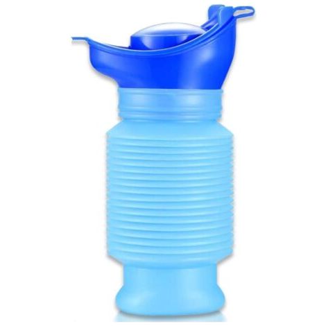 Retractable urinal, 750 ml, unisex, portable, reusable, for emergencies, suitable for camping, car journeys, traffic jams and queues.