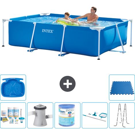 Intex Piscine Tubulaire Rectangulaire - 260x160x65 cm - 8-pièces S40103 (1/5)
