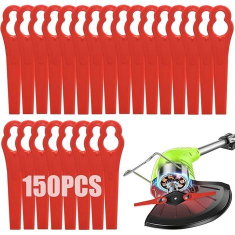 Lot de 150 lames de tondeuse à gazon en plastique sans fil de 83 mm pour tondeuse à gazon Ryobi VonHaus (1/5)