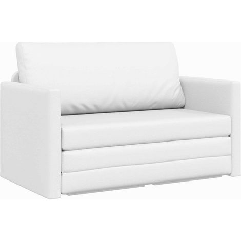 Klappsofa Bett Weiß 124 x 71 x 78 cm PVC vidaXL (1/5)