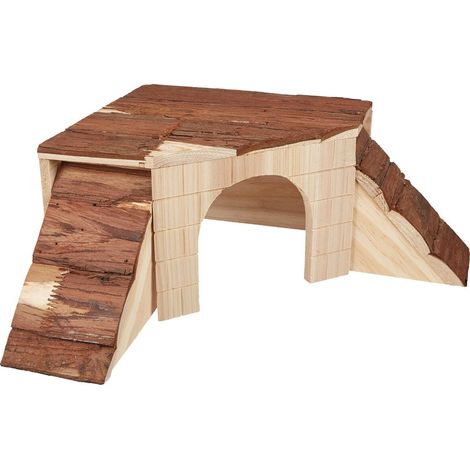 Casa de Miniatura Kerbl Roedores 37 x 37 x 16 cm Marrón Madera