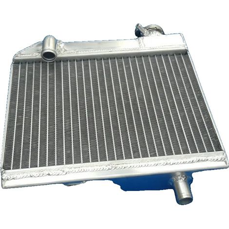 Radiador de aleación de aluminio, con capacidad de refrigeración mejorada, diseño ligero, soldado con TIG y compatible con Suzuki RM125 1981-1983. (1/5)