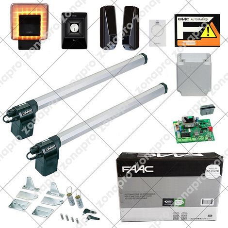 FAAC ECO 412 230v 105632445 KIT Automazione Per Cancello 2 Due Ante Battenti
