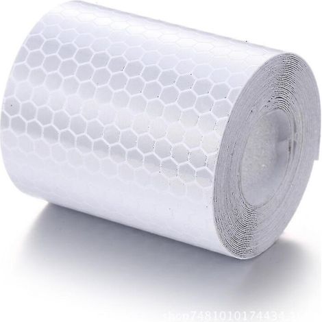 CREA Bande Réfléchissante 3m X 50 Mm Réflecteur Étanche Autocollants D'avertissement Haute Intensité Auto-Adhésif Ruban De Sécurité 1 pièces Blanc