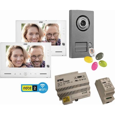 Kit visiophone WiFi couleur 2 boutons 2 logements - URMET 1723/96U