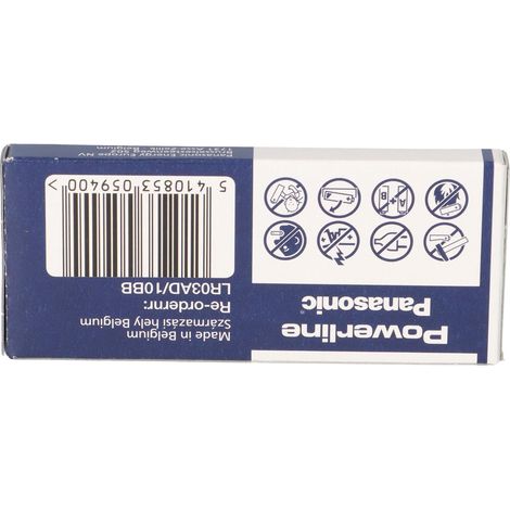 80x MICRO AAA LR03 MN2400 Batterie PANASONIC POWERLINE INDUSTRIAL 1383mAh (1/5)