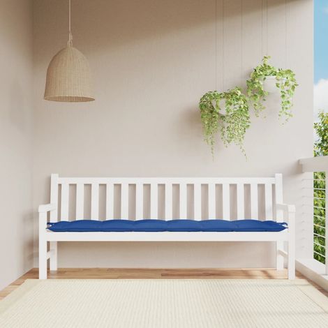 vidaXL Garden Bench Cushion Royal Blue 200x50x7 cm Oxford Fabric