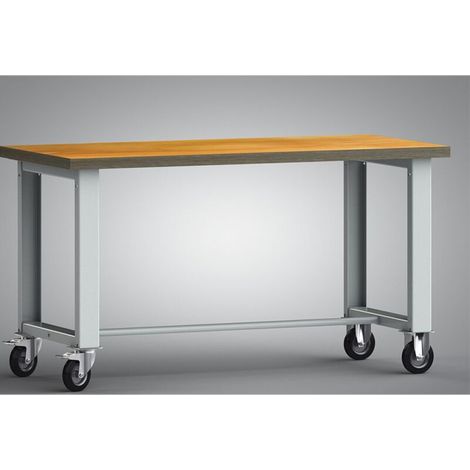 Werkbank mit Buchen-Multiplexplatte 2000 x 700 x 40 mm