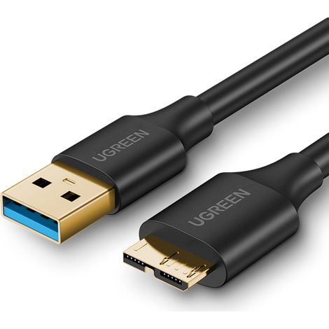 Cable USB 3.0 - micro USB 3.0 ugreen US130 de 1 m (negro) (1/5)