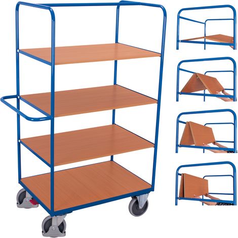VARIOfit Etagenwagen hoch mit klappbaren Etagenböden 975 x 700 mm (1/5)