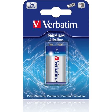 Verbatim Alkaline Batterie 9V-Block 6 LR 61 49924 (1/5)