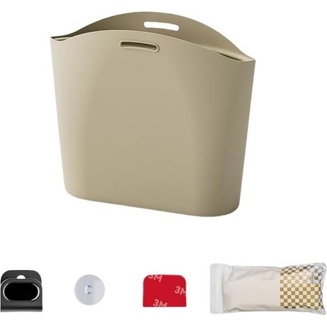 Sac de rangement de voiture pour ordures et accessoires, poubelle suspendue en silicone, gain de place (1/5)