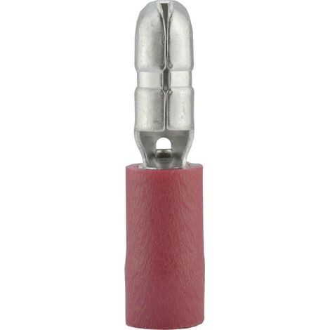 Cosse cylindrique mâle Vogt Verbindungstechnik 3920S 0.50 mm² 1 mm² Ø de la broche: 4 mm partiellement isolé rouge 1 pc(s) D25036 (1/4)