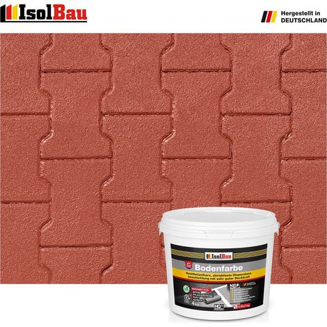 Bodenfarbe Betonfarbe Rustikalrot 4 kg Bodenbeschichtung Fußbodenfarbe RAL Farbe (1/2)