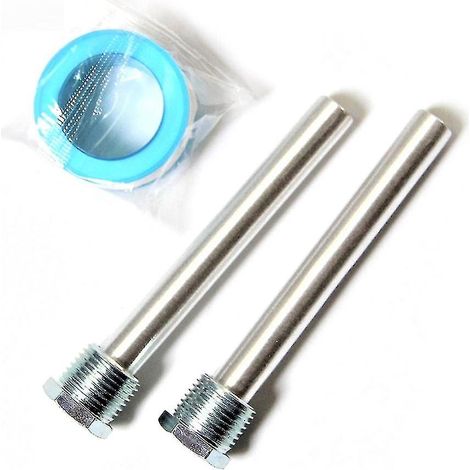 Lot de 2 anodes de chauffe-eau de camping-car NPT 1/2 pouce avec ruban adhésif, en magnésium, référence 11553. (1/5)