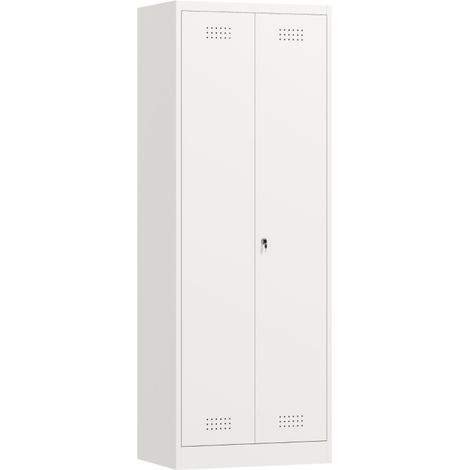 Armoire en acier sécurisée pour un stockage propre, meuble de rangement pour balais et produits d'entretien (1/5)