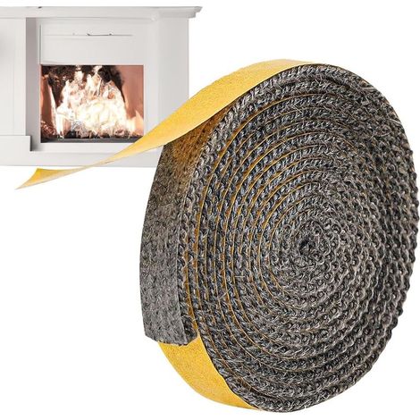 Joint adhésif pour poêle à haute température – Mastic résistant à la chaleur pour poêles à bois, cheminées, brûleurs à granulés Forte adhérence, application facile, performance durable pour (1/5)